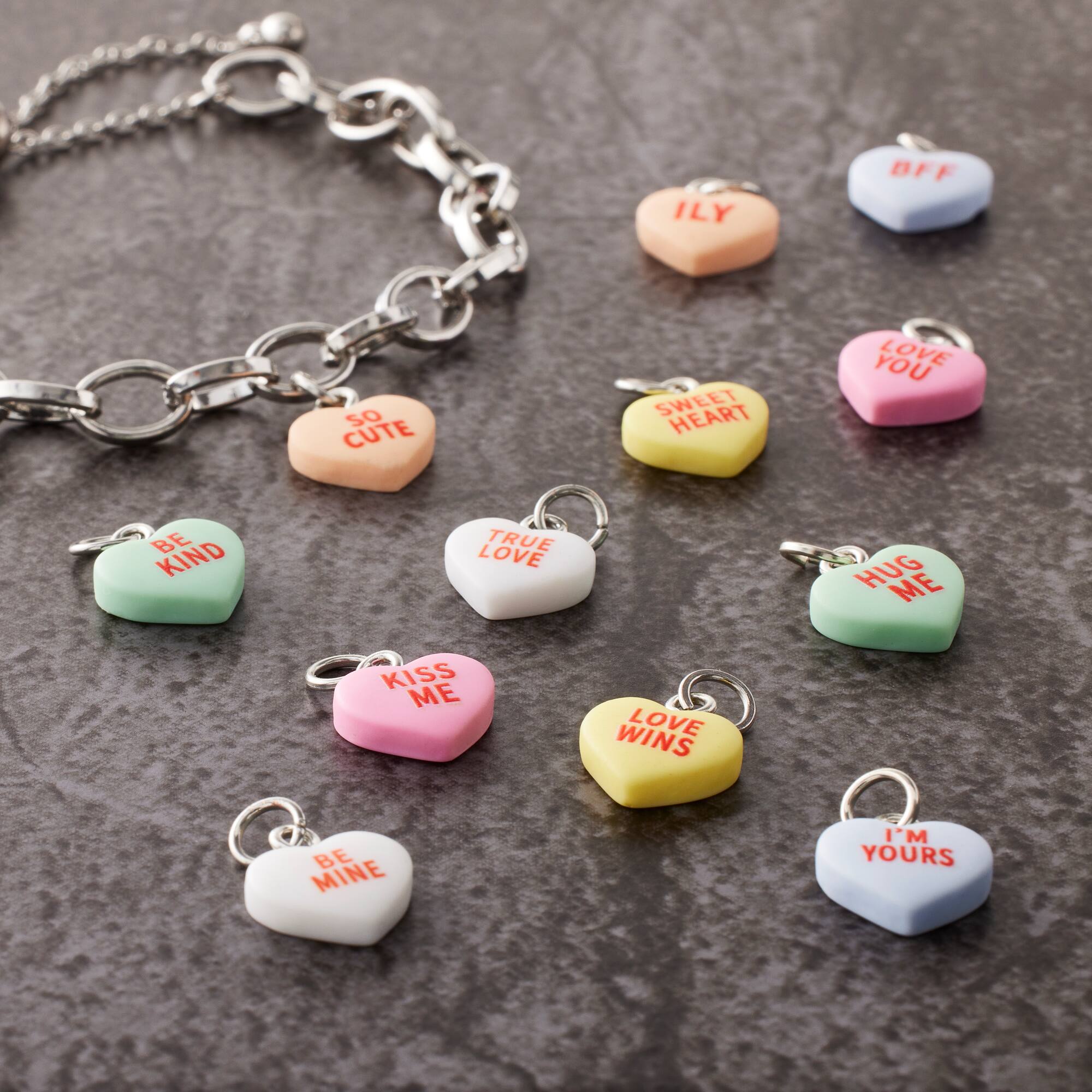 Conversation Hearts Charm Mix by Bead Landing™